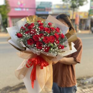 Bó hoa hồng đỏ - Đặt hoa đẹp tại huyện Ea kar